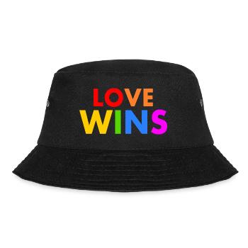 Love wins - Bucket Hat - black - Front - Lela (165cm)