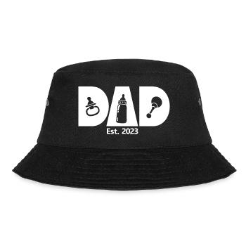 Dad Est. 2023, Dad To Be, Pregnancy Announcement - Bucket Hat - black - Front - Lela (165cm)