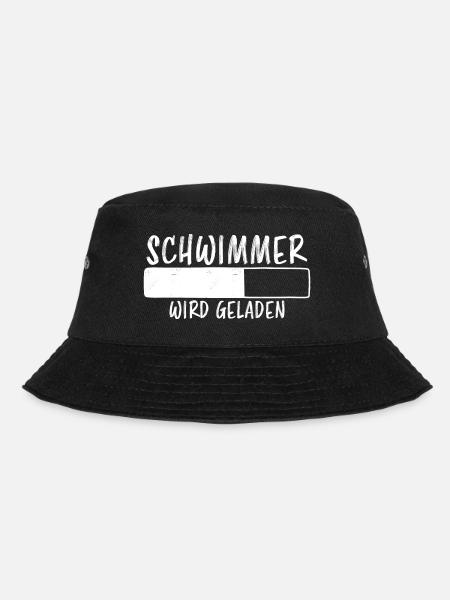Schwimmer Spruch Sport Lustiges Schwimmer Geschenk - Bucket Hat - Schwarz