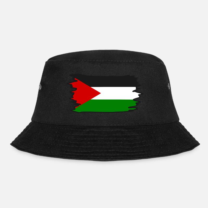 Free palestine - Bucket Hat - black