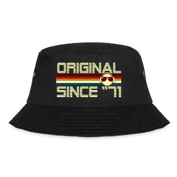 Seit 71 - Bucket Hat - Schwarz - Vorne - Lela (165cm)