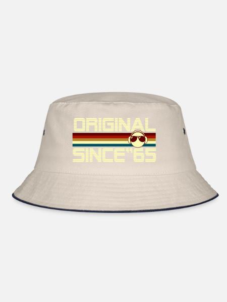 Since 65 - Bucket Hat - ecru/navy - Front