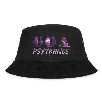 GOA Psytrance Font Design - Music - Bucket Hat - black - Front - Lela (165cm)