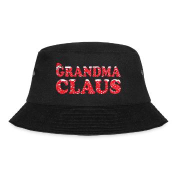 oma claus weihnachtsgeschenk für oma - Bucket Hat - Schwarz - Vorne - Lela (165cm)