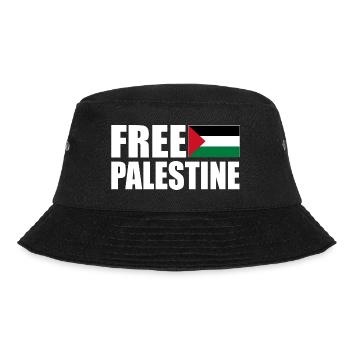 Free palestine - Bucket Hat - Schwarz - Vorne - Lela (165cm)
