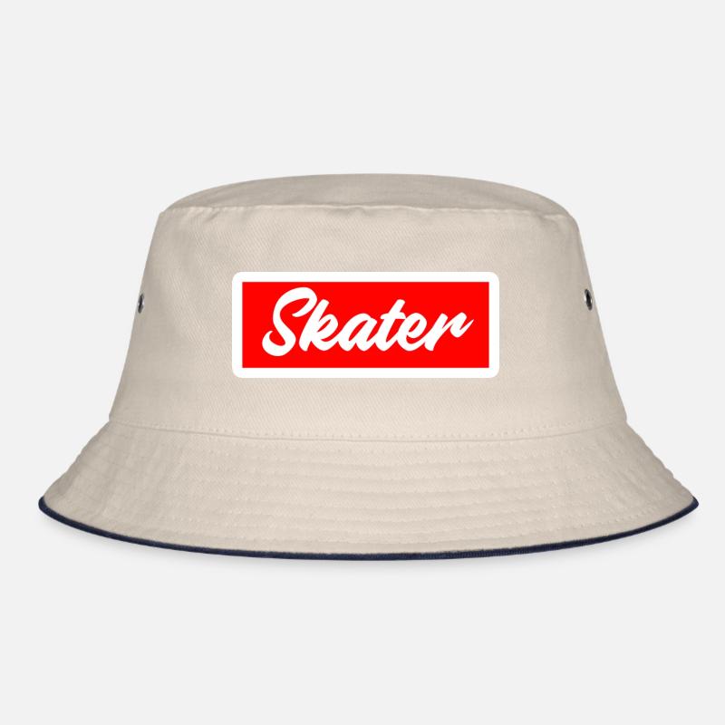 skater skate skating skates shirt cap sticker roll Bucket Hat