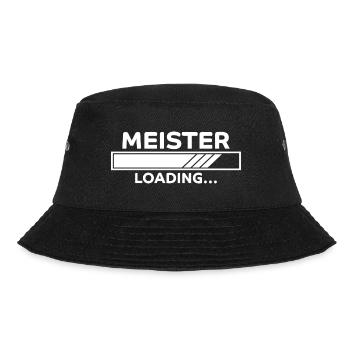 Meister Spruch Prüfung Lustiges Meister Geschenk - Bucket Hat - Schwarz - Vorne - Lela (165cm)
