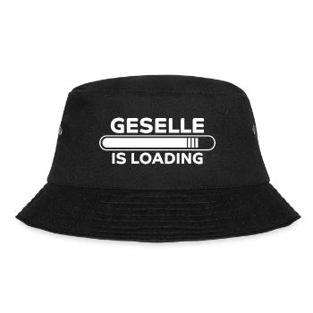 Geselle Spruch Lustiges Gesellenprüfung Geschenk - Bucket Hat - Schwarz - Vorne - Lela (165cm)