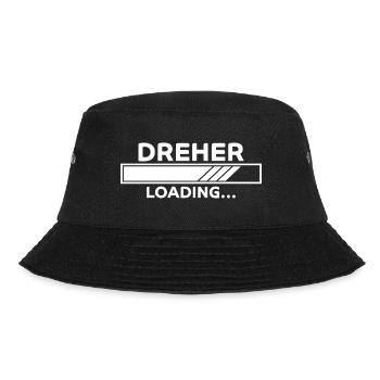 Dreher Spruch Drehmaschinen Lustig Dreher Geschenk - Bucket Hat - Schwarz - Vorne - Lela (165cm)