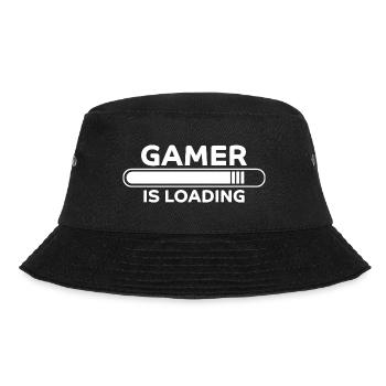 Gamer Spruch Gaming Nerd Lustiges Gamer Geschenk - Bucket Hat - Schwarz - Vorne - Lela (165cm)