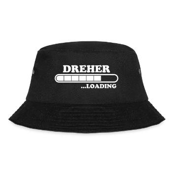 Dreher Spruch Drehmaschinen Lustig Dreher Geschenk - Bucket Hat - Schwarz - Vorne - Lela (165cm)