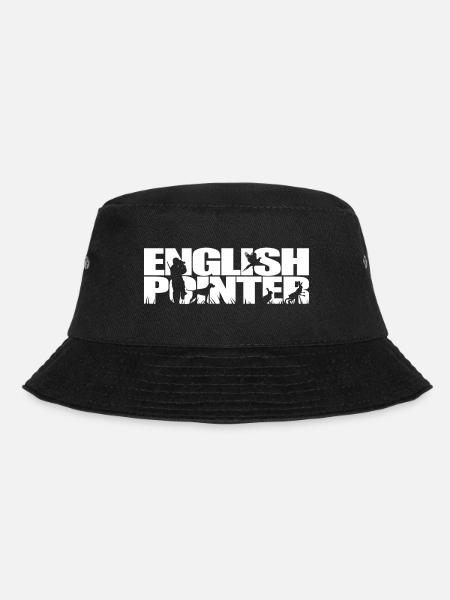 ENGLISH POINTER Hunting Dog Wilsigns Hunting Dogs Hunter - Bucket Hat - black