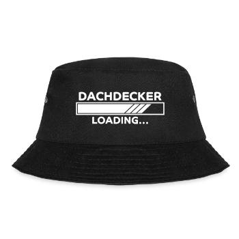 Dachdecker Spruch Job Lustiges Dachdecker Geschenk - Bucket Hat - Schwarz - Vorne - Lela (165cm)