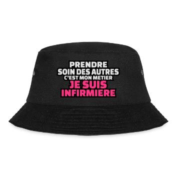 prendre soin des autres c'est mon métier - Bob - noir - Devant - Lela (165cm)