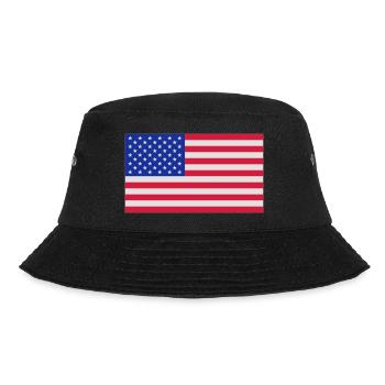 usa flag - Bucket Hat - black - Front - Lela (165cm)