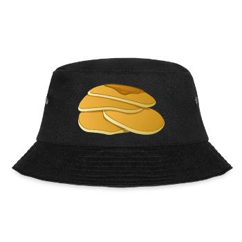 pfannkuch pancakes crepes breakfast fruehstueck16 - Bucket Hat - Schwarz - Vorne - Lela (165cm)