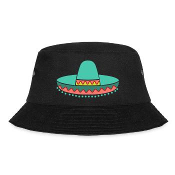 Chapeau de paille Sombrero - Bob - noir - Devant - Lela (165cm)