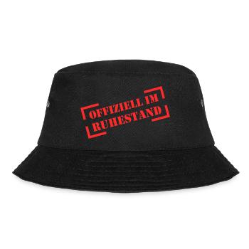 Officially Retired | For pensioners & pensioners - Bucket Hat - black - Front - Lela (165cm)