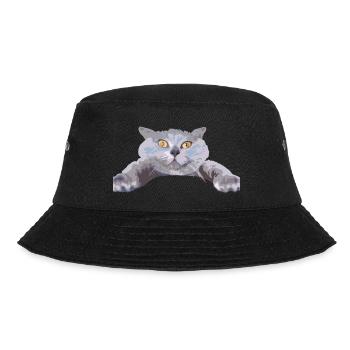 Katze - - Bucket Hat - Schwarz - Vorne - Lela (165cm)