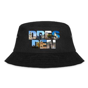 Dresden Sachsen Deutschland - Bucket Hat - Schwarz - Vorne - Lela (165cm)
