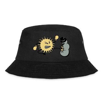 sonne kickt schneemann - Bucket Hat - Schwarz - Vorne - Lela (165cm)