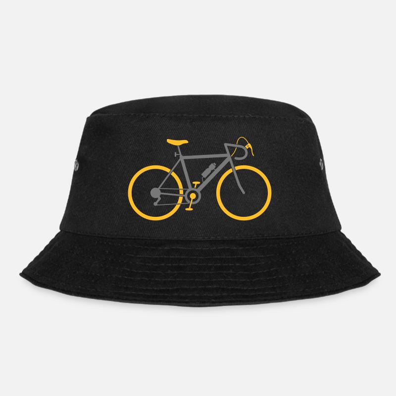 Ein schnelles Rennrad - Bucket Hat - Schwarz