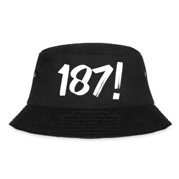 Zahlen Eins Acht Sieben - Bucket Hat - Schwarz - Vorne - Lela (165cm)