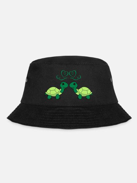 schildkroeten_verliebt_002 - Bucket Hat - Schwarz
