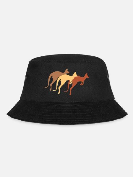 Känguru - Bucket Hat - Schwarz