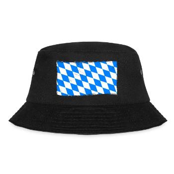 Bayern Flagge Used Look Bayerische Fahne Vintage - Bob - noir - Devant - Lela (165cm)