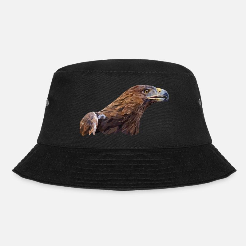 Steinadler - Bucket Hat - Schwarz