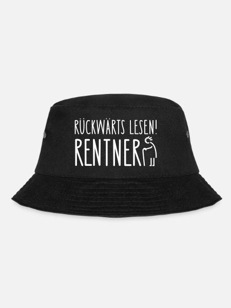 Rentner Lesen - Bucket Hat - Schwarz