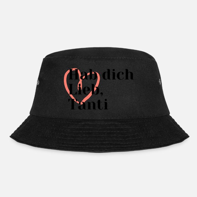 Tante Aunt Geschenk Beste Tanti - Bucket Hat - Schwarz