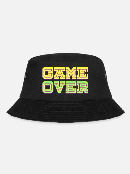 Spiel beendet Neon - Bucket Hat - Schwarz