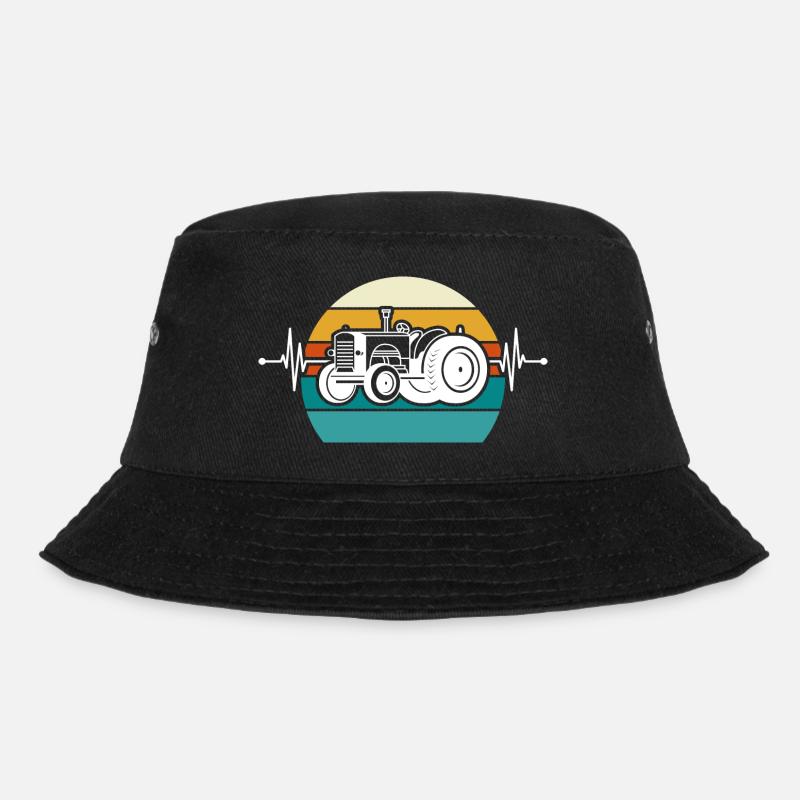 Herzschlag Trecker - Bucket Hat - Schwarz