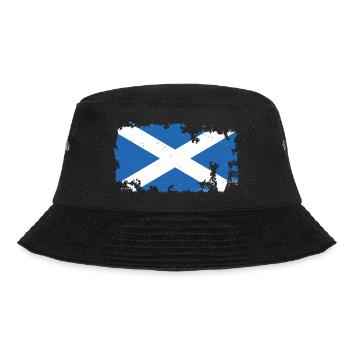 Schottische Flagge für Schotte, Schottin und - Bucket Hat - Schwarz - Vorne - Lela (165cm)