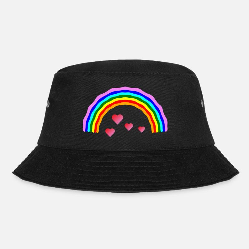 Regenbogenherz Regenbogenherz - Bucket Hat - Schwarz