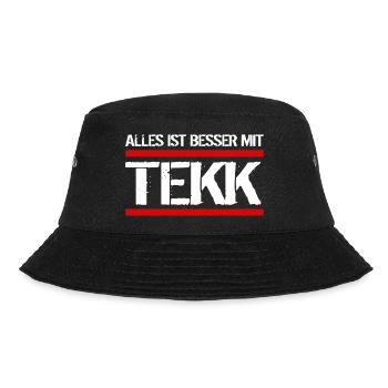 Druffi Shirt Goa Ballern Tekk Druff Gras Druffi - Bucket Hat - Schwarz - Vorne - Lela (165cm)