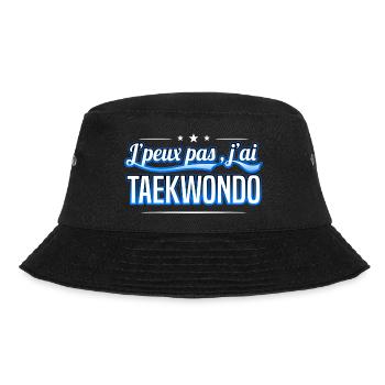 Taekwondo - j'peux pas , j'ai Taekwondo - Bob - noir - Devant - Lela (165cm)