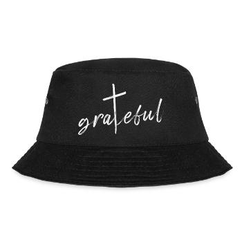 GRATEFUL - Bucket Hat - black - Front - Lela (165cm)