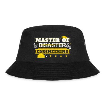 Master Of Engineering Promotion Absolventen - Bucket Hat - Schwarz - Vorne - Lela (165cm)