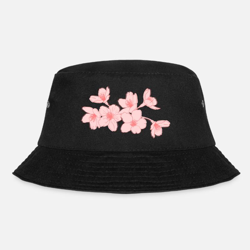 Sakura - Bucket Hat - black