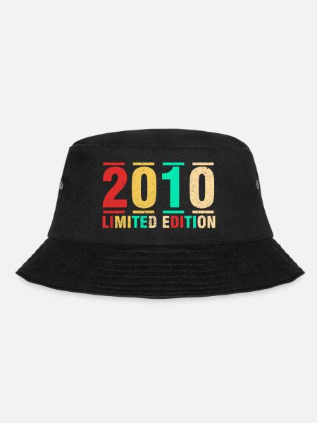 Geburtstagsgeschenk 2010 Limited Edition 2010 - Bucket Hat - Schwarz