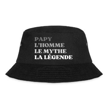 Papy l homme le mythe la légende - Bob - noir - Devant - Lela (165cm)