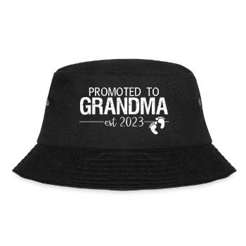 promoted to grandma 2023 - Bucket Hat - black - Front - Lela (165cm)
