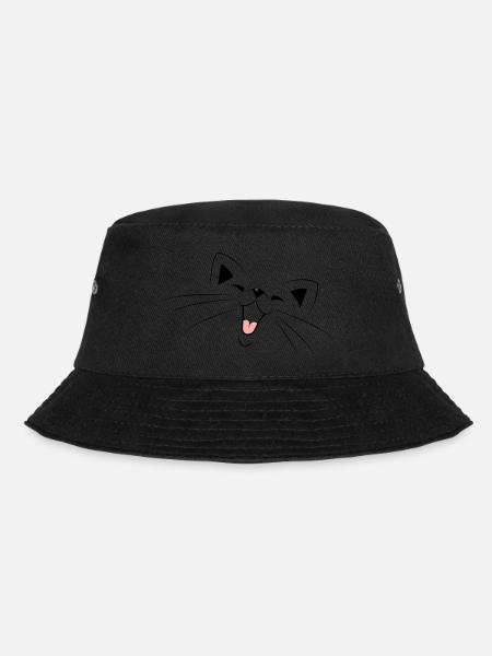 Cat - Bucket Hat - black