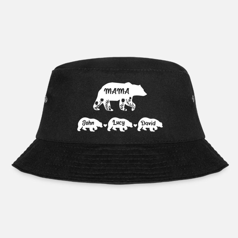 Mama Bär - Bucket Hat - Schwarz