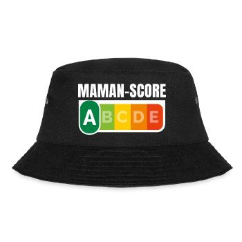 MAMAN-SCORE - Humour Maman - Bob - noir - Devant - Lela (165cm)