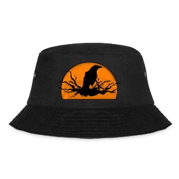Raven in sunset - Bucket Hat - black - Front - Lela (165cm)
