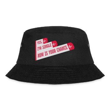 single now your chance - Bucket Hat - Schwarz - Vorne - Lela (165cm)